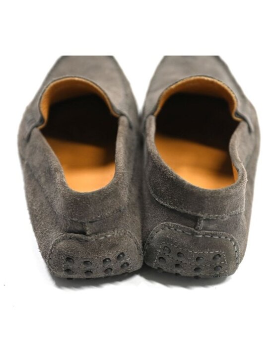 Bosco Italian Suede Moccasin Loafers 1407 in Ash Brown main image 4